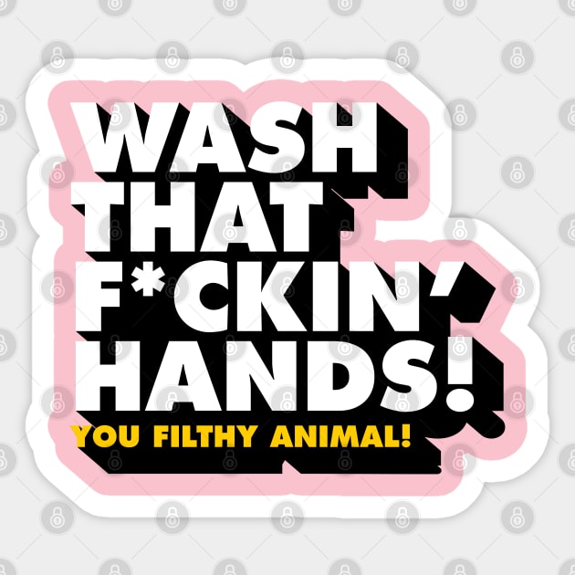 Wash That Hands Sticker by rizadeli